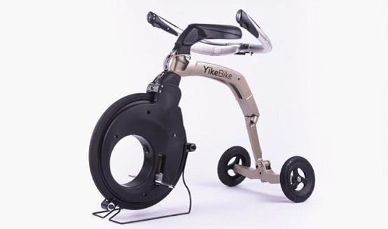 YikeBike折疊電動自行車：構(gòu)造奇特相當(dāng)拉風(fēng)