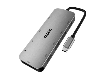 【免費(fèi)試用】雷柏XD200 USB-C 10口擴(kuò)展塢分線轉(zhuǎn)換器